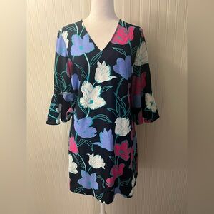 Jude Connally Floral Dress with V-Neck